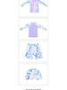 Girls' Two-Piece Long Sleeve Sporty Swimsuit with Rabbit Design and Sun Protection