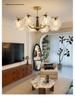 Retro American Chandelier: Versatile Living Room, Bedroom & Dining Lamp with Persimmon Design