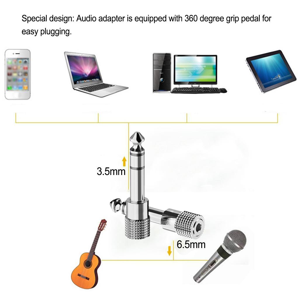 Headphone Adapter Jack Converter Convenient Cost-effective Audio Plug Easy Installment for Mixer Power Amplifier