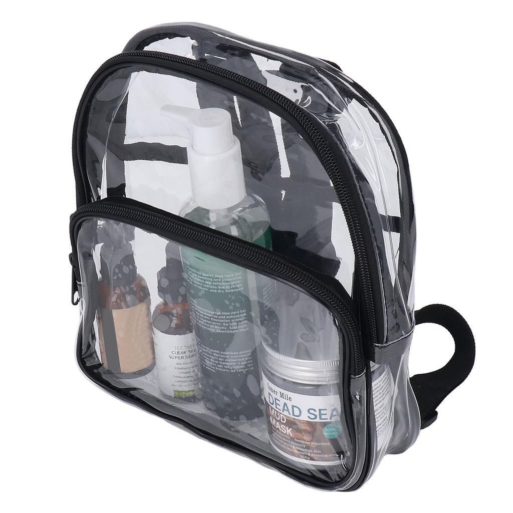 Mini Transparent Backpack Stadium Approved PVC Transparent Backpack for Work Travel Sports