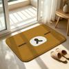 So Lovely R-Rilakkuma-S bear Anti‑Slip Floor Mat Short Plush Rug mat Soft Comfortable Machine Washable Home Decor