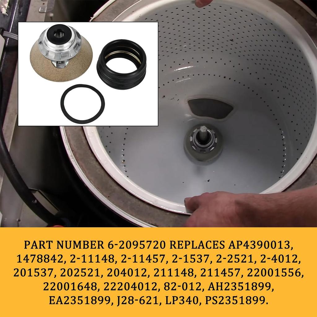 6-2095720 Washer Tub Stem Seal Repair Kit Faucets Water Leaking Solution Replacement Part for AP4390013 PS2351899