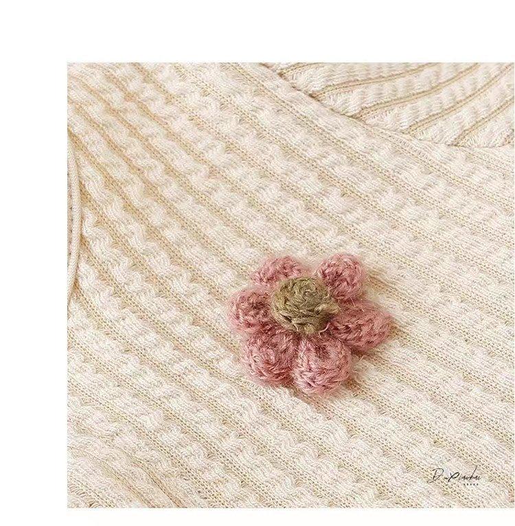 Korean Style Baby Girl Double-Layer Romper for Spring & Autumn - Sweet Temperament Outfit for 100-Day Celebrations & Outings