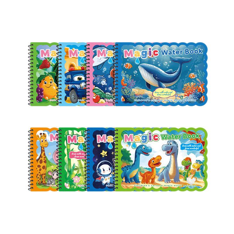 Magic Water Painting Book: Reusable Coloring and Graffiti Book for Kindergarten Boys and Girls