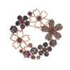 SKEDS Creative Luxury Crystal Flower Brooch Jewelry For Women Elegant Rhinestone Exquisite Corsage Badges Classic Brooches Pins