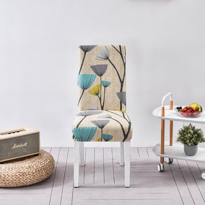 Chair Cover Universal Dining Table Chair Cover Household Banquet Chair Cover Elastic Back Chair Cover Color Matching Chair Cover