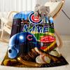 Chicago Cubs Fan Gear Personalized Text Blanket Cozy Customizable Blanket Soft & Cozy Versatile for Chair Office Chair Sofa Bed Four Seasons Universal