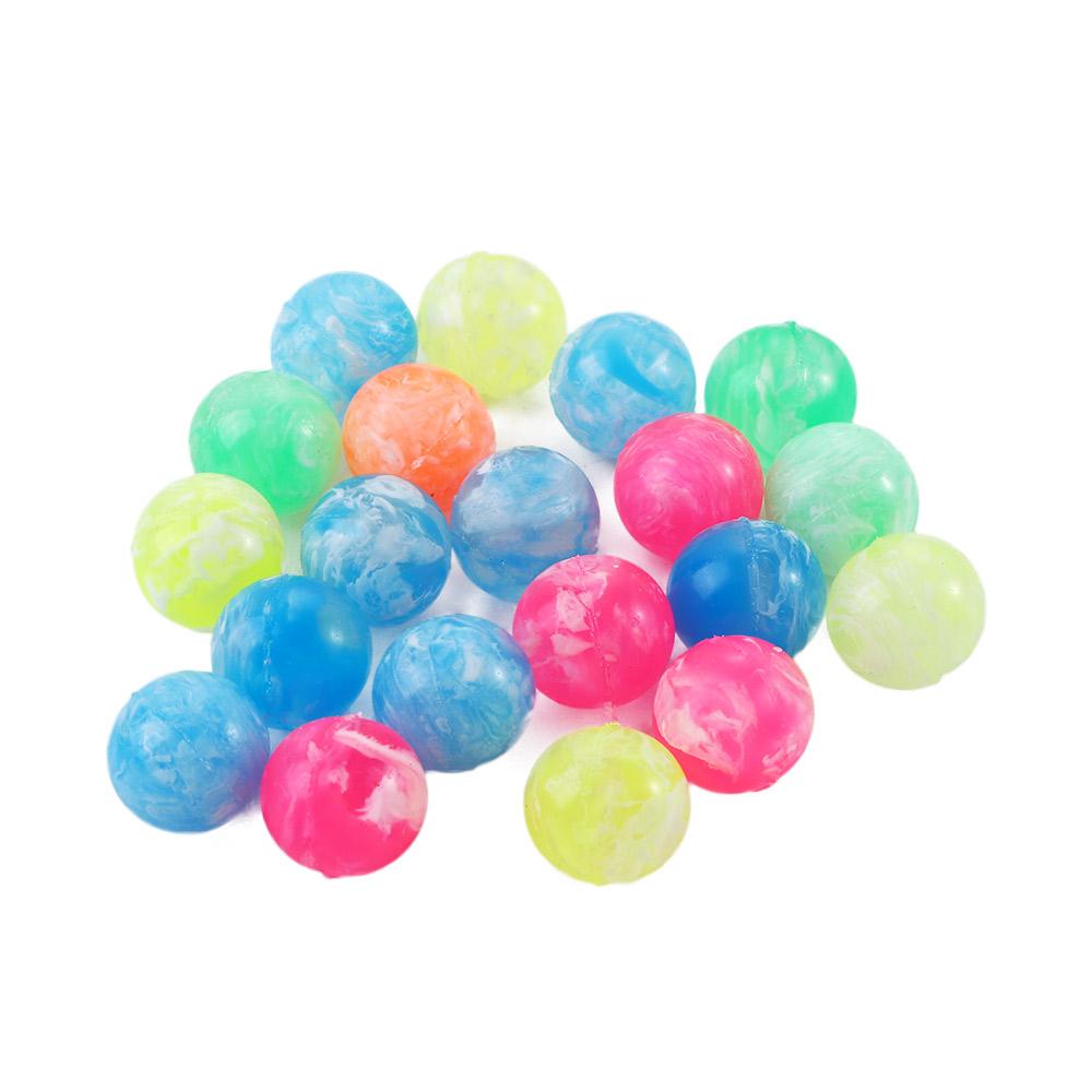 Funny Toy 19mm Swirl Bath Toys Neon Bouncing Balls Cloud Bouncy Balls Jumping Balls Bouncing Balls