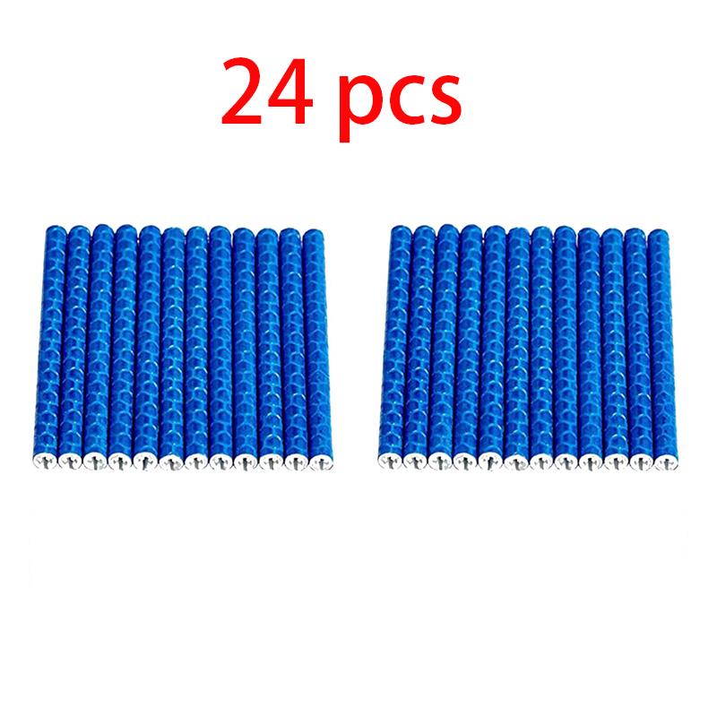 12/24/48PCS Bicycle Wheel Spokes Reflective Sticker Colorful Tube Warning Safety Light DIY Reflector Reflective Safety Kit