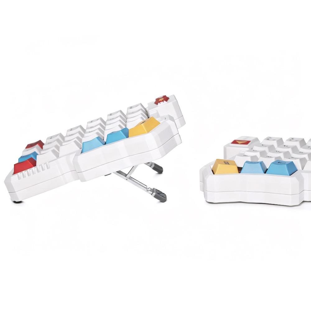 Silakka54 Split Keyboard Kit Tenting Adjustable Tilt Stand Custom Wired Hot Swap Mechanical Keyboard Support QMK/VIAL Keyboard