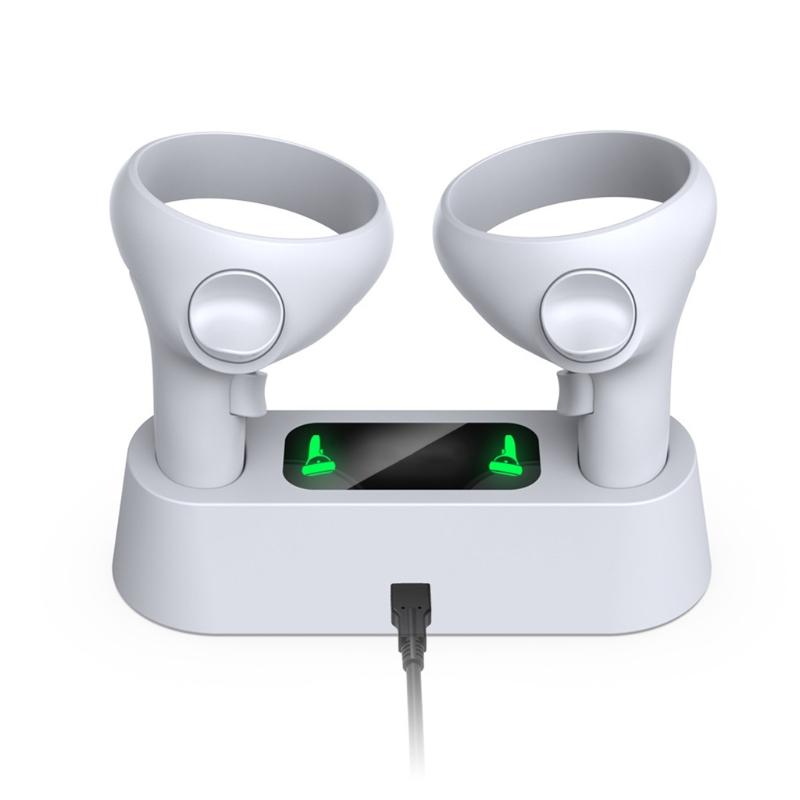 VR Gaming Fast Charging Base for Oculus Quest 2 Magnetic Charging Dock Station Glasses Magnetic Handle Free Accessories