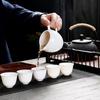 Elegant White Porcelain Gongfu Tea Set