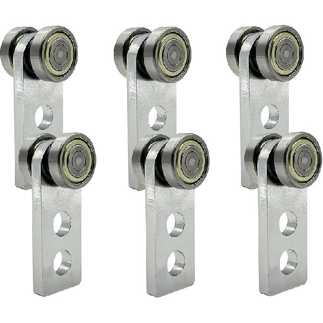 2 Wheel Trolley Assembly Rollers, Two Bearing Trolley Assembly for 1-5/8" Wide and All 1-5/8" or Taller Strut Channel, Trolley Roller Garage Pulley