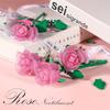 DIY Rosenbaustein Blume Weihnachten Valentinstag Geschenk Neujahrsgeschenk Schreibtischornament