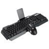 Wireless Keyboard Mouse Set Charged Lighting Black Built In Lithium Battery 3000mAh