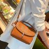 Female Cowhide Versatile Handbag Women Cow Real Leather Crossbody Bag Ladies Retro Fashi Temperament Square Shoulder Bag Purse