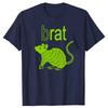 Funny Brat B Rats Lover Graphic T-shirts Men Women's Fashion Casual Tshirt 100% Cotton Loose Oversized T Shirt