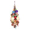 Bird Chew Toy Colorful Beak Grinding Boredom Relief Rattan Ball Corn Cob Nuts Parrot Chewing Toy