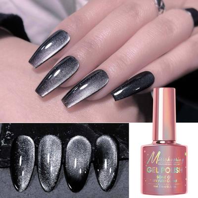 Long-Lasting Cat Eye Gel Nail UV LED Manicure Base Top Gels Chameleon Magnetic Gel