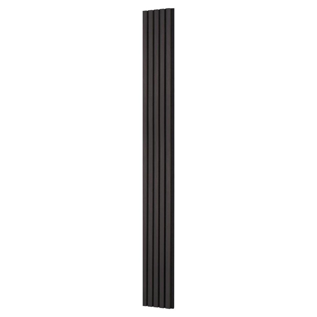 Wood Slat Acoustic Panels 7.9 X 94.5 Inch for Modern Wall Decor Black Oak