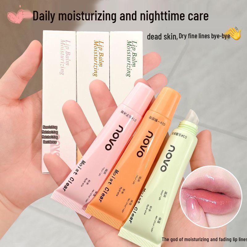 NOVO Lip Balm for Women - Autumn/Winter Hydration: Prevents Dryness, Removes Dead Skin, Fades Lines, Primer and Care.