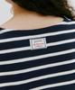 Depound Striped Round Neck T-Shirt [Navy]
