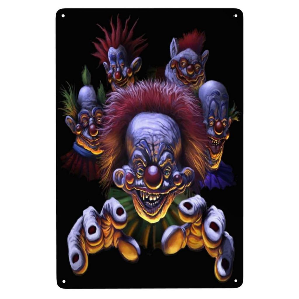 Halloween Metallschilder Killer Wanddekoration Plakette Vintage Kunst Poster Eisenmalerei für Man Cave Zuhause Café Garten Club Bar