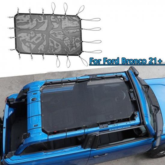 Roof Mesh Sunshade Top Sun Shade Cover UV Protection For Ford Bronco 2Door +