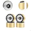 4 Pieces 1.9 Inches Beadlock Wheel Rim Replacement Metal Accessory Od 56.5mm for SCX10 TRX4 90046