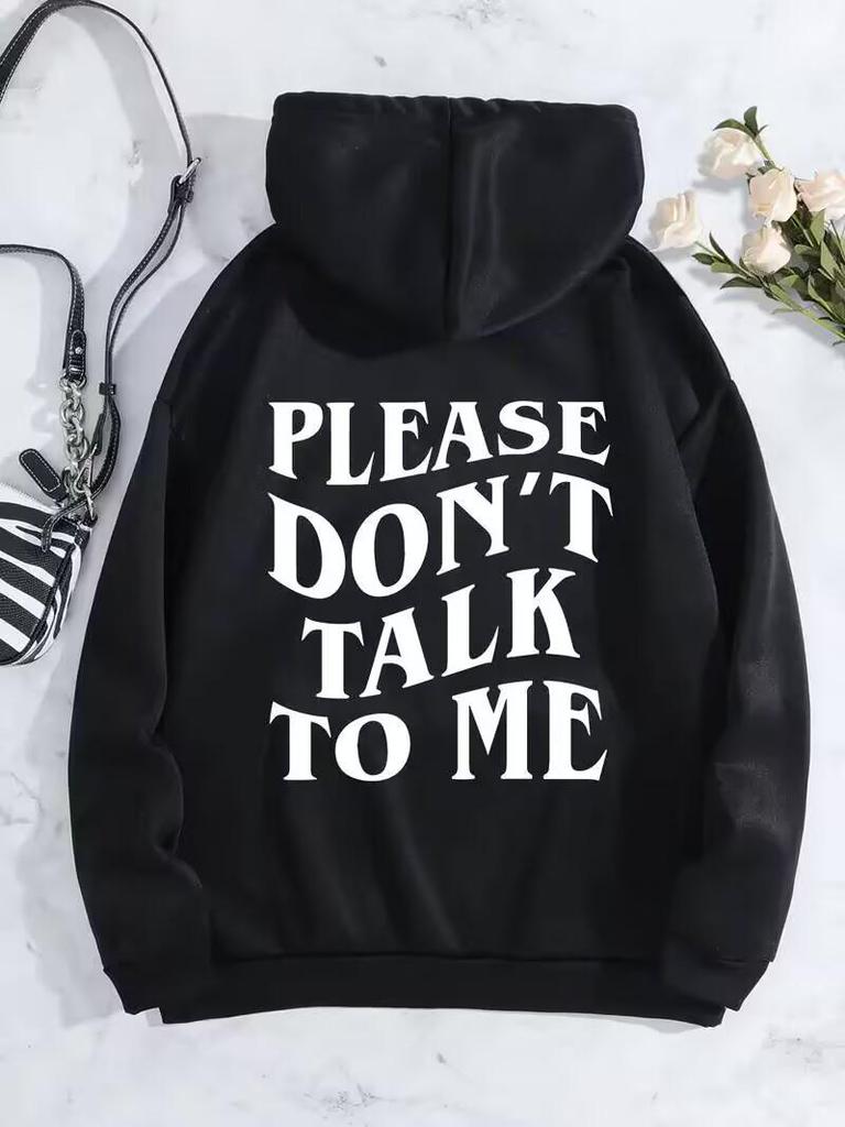European & American Hoodies: 2025 Plain Color & Lettered Sweatshirts