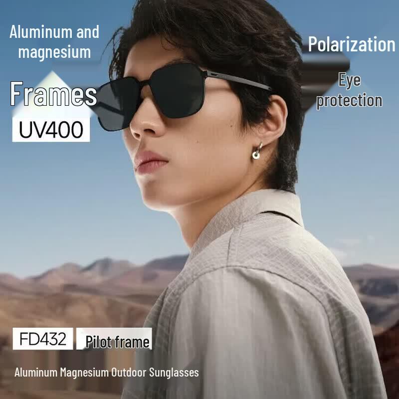 Beneunder Men s Foldable Polarized Aviator Sunglasses