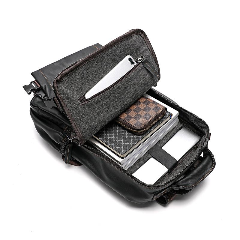 Rucksack Freizeittasche Herren Business Computer Hand Frachtbrief Schulter Abdeckung Außen Anti-Diebstahl Reiserucksack