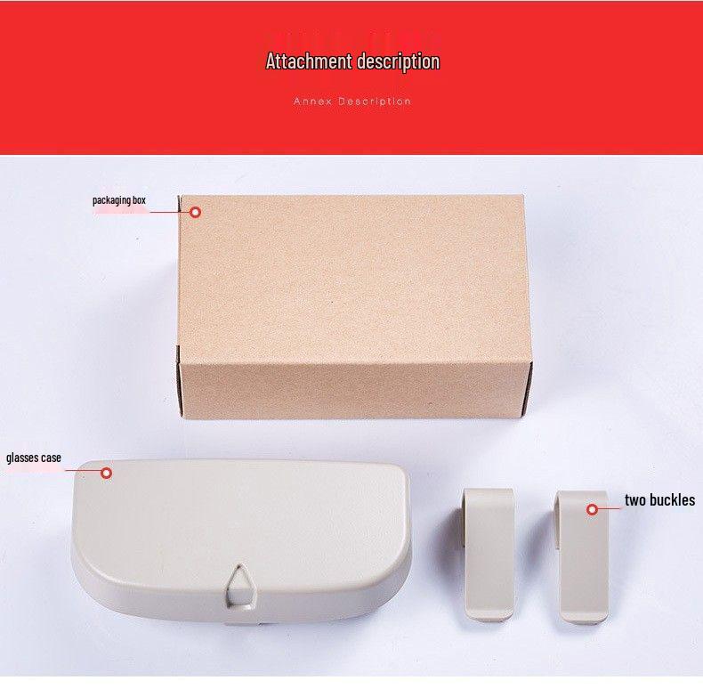 BYD Qin Bil Solglasögon Förvaringslåda: Reptålig solskyddsklämma