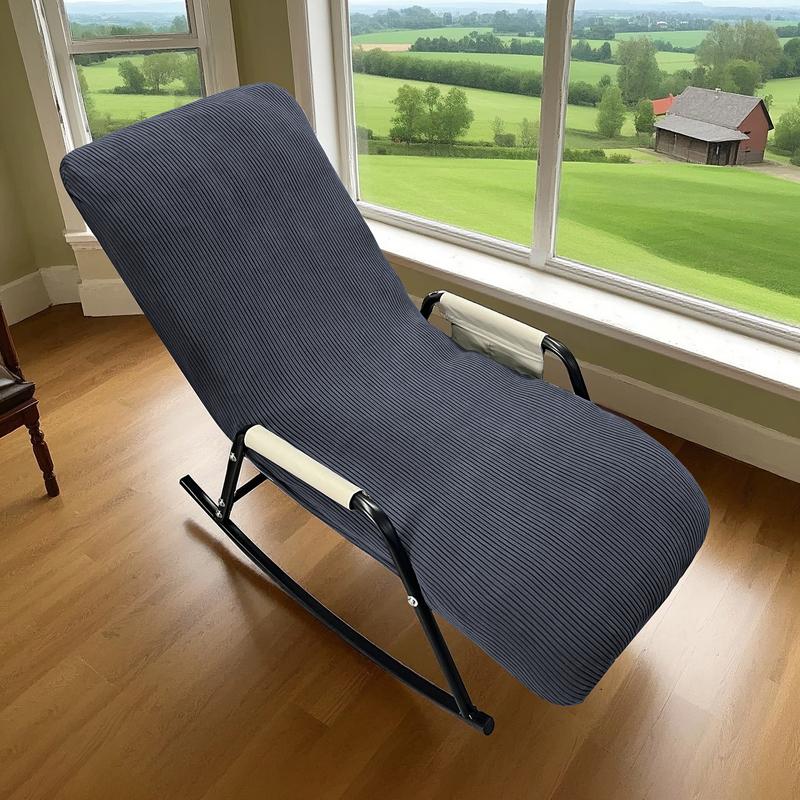 Elastische Jacquard-Fleece-Sesselbezüge Einzelne Schaukelstuhl-Überwürfe Schmutzabweisende Schutzbezüge für Wohnzimmer, Balkon, Schlafzimmer
