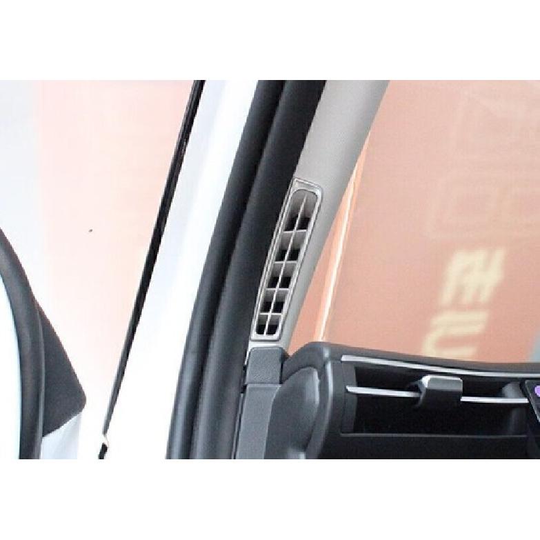 For Hyundai Tucson 2022-2024 Silver Steel A Pillar Vent Air Outlet Frame Trim