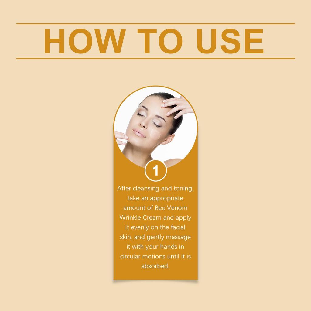 Botox Bienengiftcreme: Schnell einziehende Formel zum Glätten von Linien und Falten, feuchtigkeitsspendend für alle Hauttypen