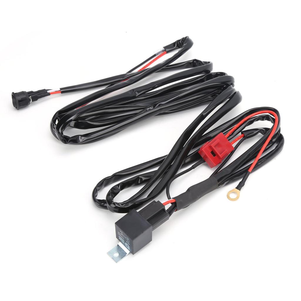 2m Switch Wiring Harness with DT Interface Water Resistance Black for LED Car Spotlights 40A 12V