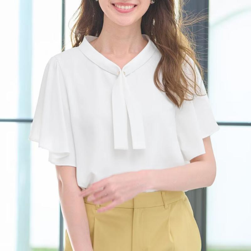 ZANZEA Women Casual V-Neck Loose Ruffles Short Sleeve Blouse