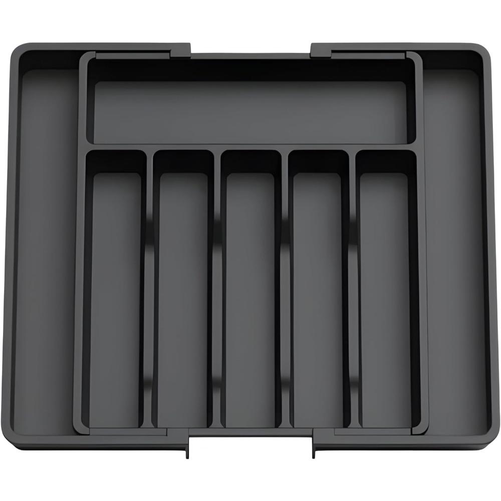 Silverware Drawer Organizer, Expandable Utensil Organizer for Kitchen Drawers, Adjustable Cutlery and Flatware Tray