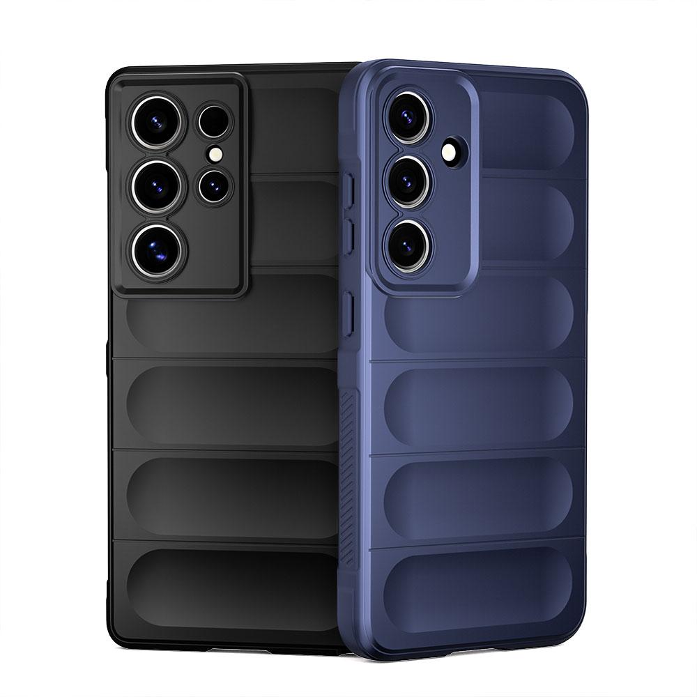KEYSION Shockproof Matte Case for Samsung S25 Ultra 5G S25+ Plus Anti-skid Soft Silicone Phone Back Cover for Galaxy S24 FE 5G