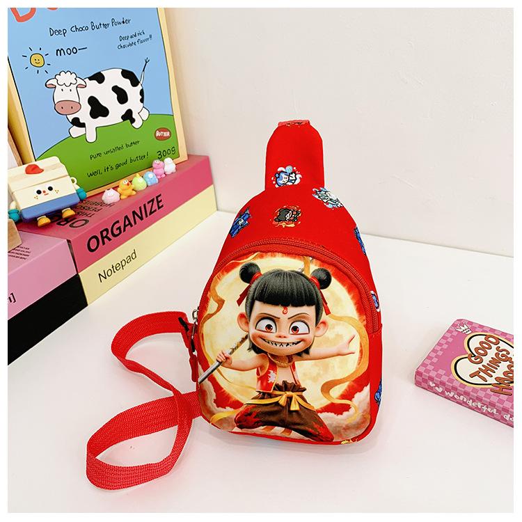 

Школьный рюкзак 2025 Новый Мультяшный Нечжа Детский Наплечный Мужской и Женский Сокровища Повседневный Милый Аксессуары Мини-сумка