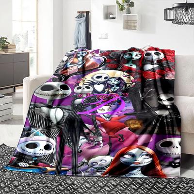 Nightmare Before Christmas Blanket Soft Throw Blanket For Home Bedroom Bed Sofa Travel Office Solid Christmas Blanket
