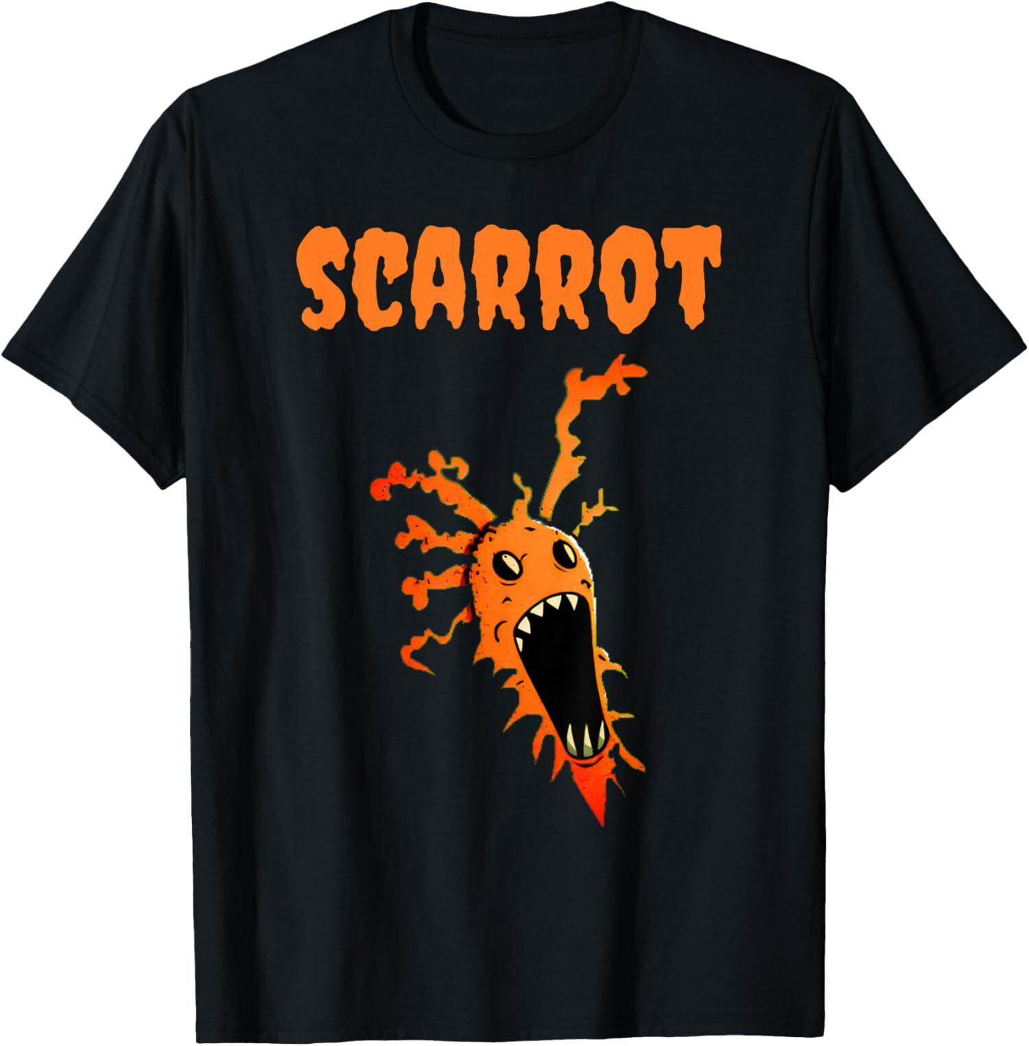 NEW LIMITED Creepy Carrot Scary Scarrot Vegetable Halloween Scarrot T-Shirt S