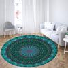 Family Living Room Bedroom Bathroom Floor MATS Printed Decorative Carpet Psychedelic Mandala Round Carpet Sofa Carpet Home Decor