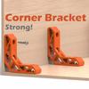 Corner Bracket Heavy Duty Wood Shelf L-shaped Triangle Corner Brace 90-Degree Angle Bracket DIY Furniture Repair Corner Connector