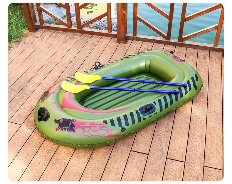 Double-Person Inflatable Kayak: Thickened for Rafting & Fishing