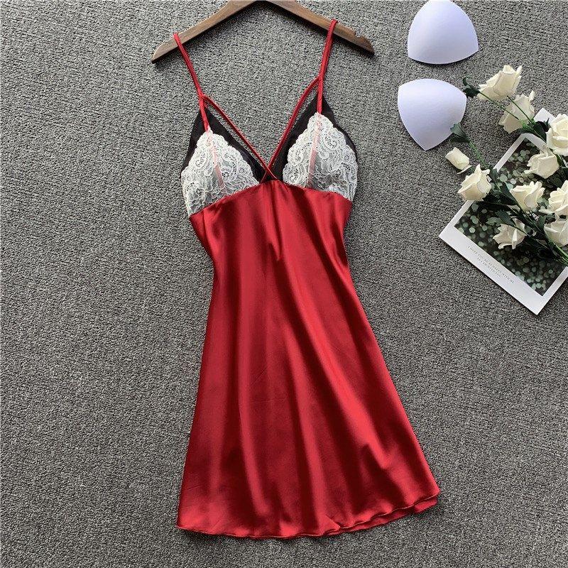 New Suspender Nightdress Female Summer Lace Skirt