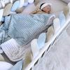 Handmade Bed Bumper Soft Plush Braided Pillow Baby Crib Bumper Crib Protector  Baby Bed