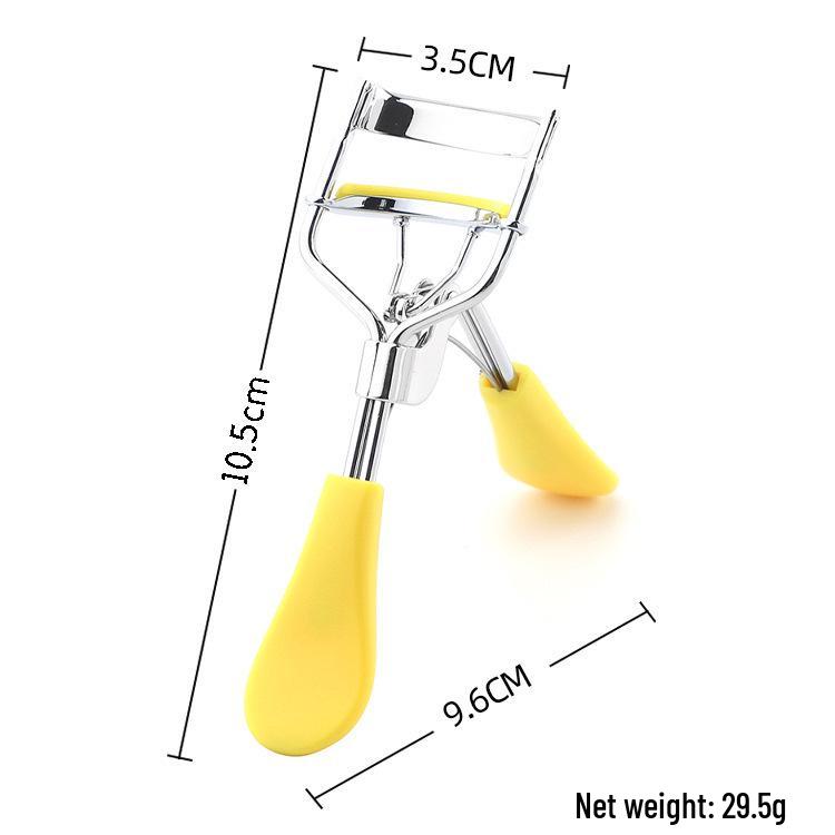 Sunflower Macaron Eyelash Curler: Long-lasting, Beginner-Friendly, Portable Stainless Steel Curler