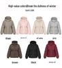 Korean Style Mid-Length Hooded Down Jacket for Women